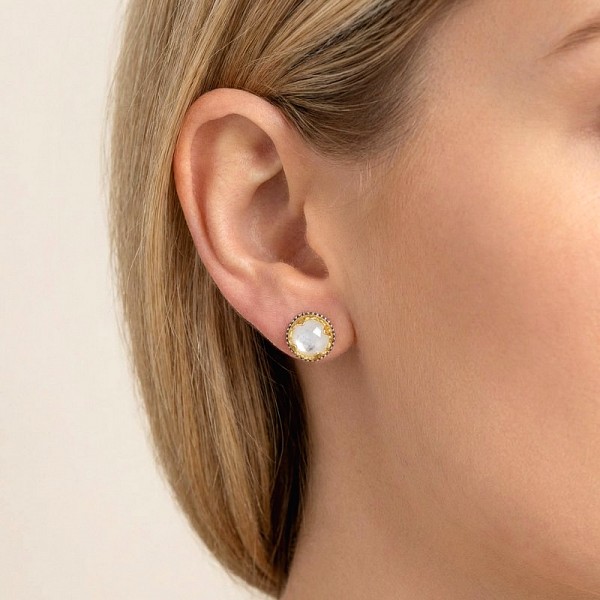 ΚΑΡΦΩΤΑ ΒΥΖΑΝΤΙΝΑ ΣΚΟΥΛΑΡΙΚΙΑ ΑΣΗΜΙ925 ΜΕ ΡΟΥΜΠΙΝΟΓΡΑΝΑΔΑ ΠΕΤΡΑ