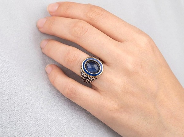 ΧΕΙΡΟΠΟΙΗΤΟ ΑΝΤΙΚΕ ΔΑΧΤΥΛΙΔΙ ΑΣΗΜΙ925 ΜΕ ΦΙΛΝΤΙΣΙ ΠΕΤΡΑ