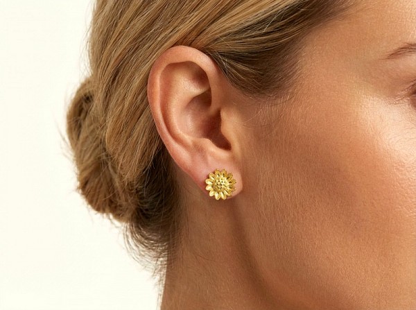 ΒΥΖΑΝΤΙΝΑ ΚΑΡΦΩΤΑ ΣΚΟΥΛΑΡΙΚΙΑ ΑΣΗΜΙ 925 ΜΕ ΕΠΙΧΡΥΣΩΣΗ Κ18 ΚΑΙ COPPER ΤΥΡΚΟΥΑΖ ΠΕΤΡΑ