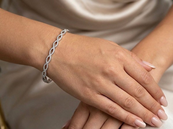 ΒΡΑΧΙΟΛΙ ΒΕΡΓΑ ΑΠΟ ΑΣΗΜΙ925 ΚΑΙ ΕΠΙΧΡΥΣΩΣΗ Κ18