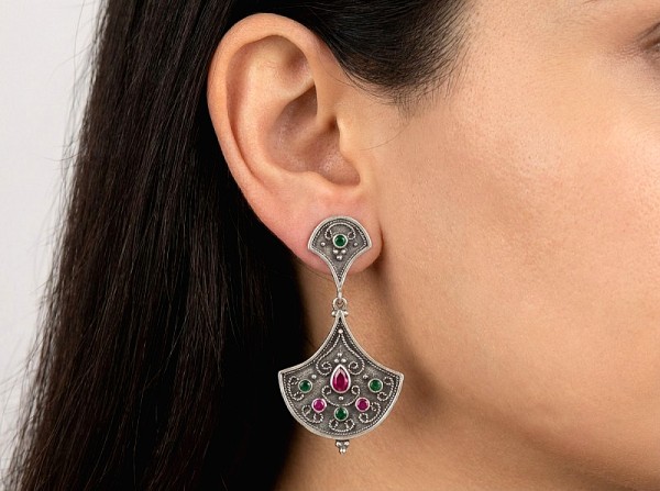 ΒΥΖΑΝΤΙΝΑ ΣΚΑΛΙΣΤΑ ΣΚΟΥΛΑΡΙΚΙΑ ΑΠΟ ΑΣΗΜΙ 925 Κ ΕΠΙΧΡΥΣΩΣΗ Κ18