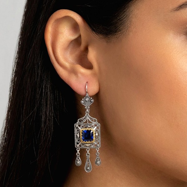 ΦΙΛΙΓΚΡΑΝ ΣΚΟΥΛΑΡΙΚΙΑ ΑΠΟ ΑΣΗΜΙ 925 ΚΑΙ ΦΙΛΝΤΙΣΙ ΠΕΤΡΑ