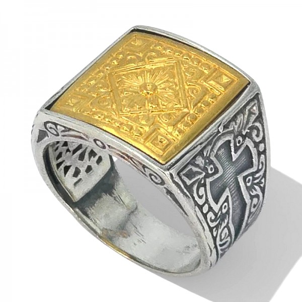 ΑΝΔΡΙΚΟ ΣΚΑΛΙΣΤΟ ΔΑΧΤΥΛΙΔΙ ΑΠΟ ΑΣΗΜΙ925 ΚΑΙ ΕΠΙΧΡΥΣΩΣΗ Κ18