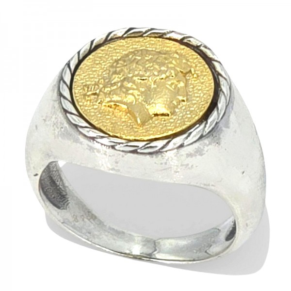 ΔΑΧΤΥΛΙΔΙ ΑΠΟ ΑΣΗΜΙ925 ΜΕ ΑΡΧΑΙΑ ΚΕΦΑΛΗ