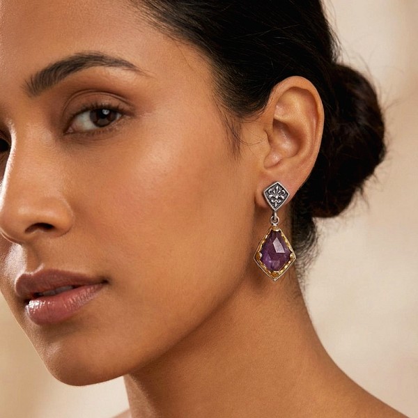 ΒΥΖΑΝΤΙΝΑ ΣΚΟΥΛΑΡΙΚΙΑ ΑΣΗΜΙ925 ΜΕ ΕΠΙΧΡΥΣΩΣΗ Κ18 KΑΙ ΖΙΡΚΟΝ