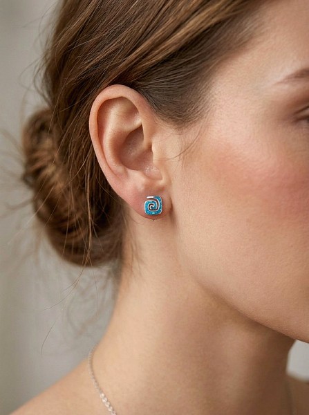 ΚΑΡΦΩΤΑ ΣΚΟΥΛΑΡΙΚΙΑ ΑΣΗΜΙ925 ΜΕ ΟΠΑΛ ΠΕΤΡΕΣ